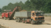 Beim Bau der A4 in Frankenberg